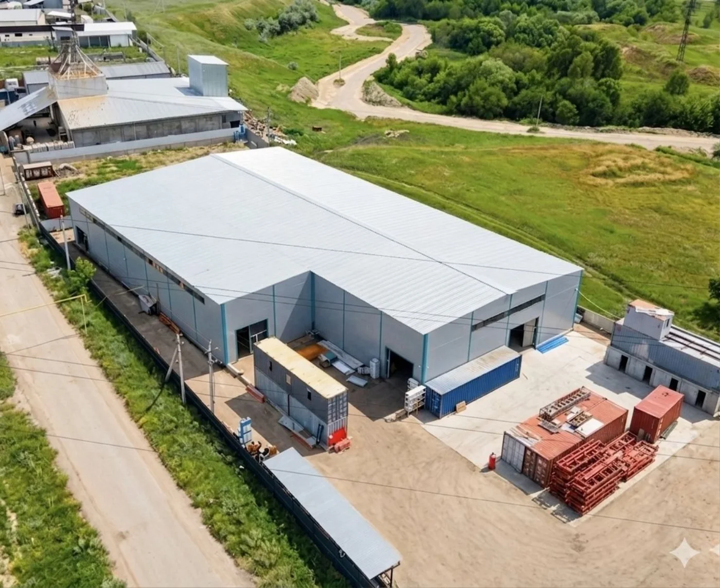 Производственный комплекс NASTEEL, вид с высоты
